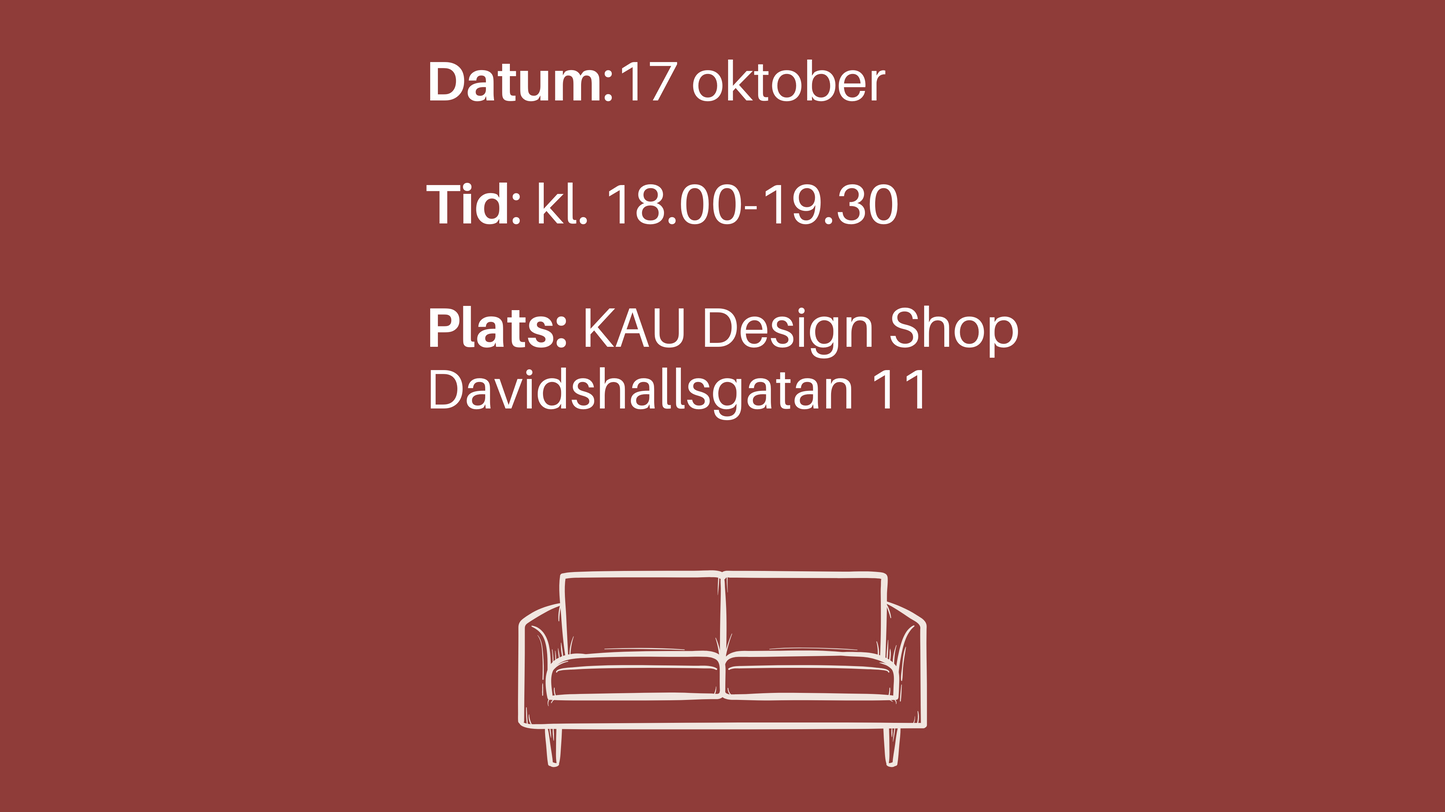 Inspokväll Mysigt hem i höst 17/10 kl. 18.00