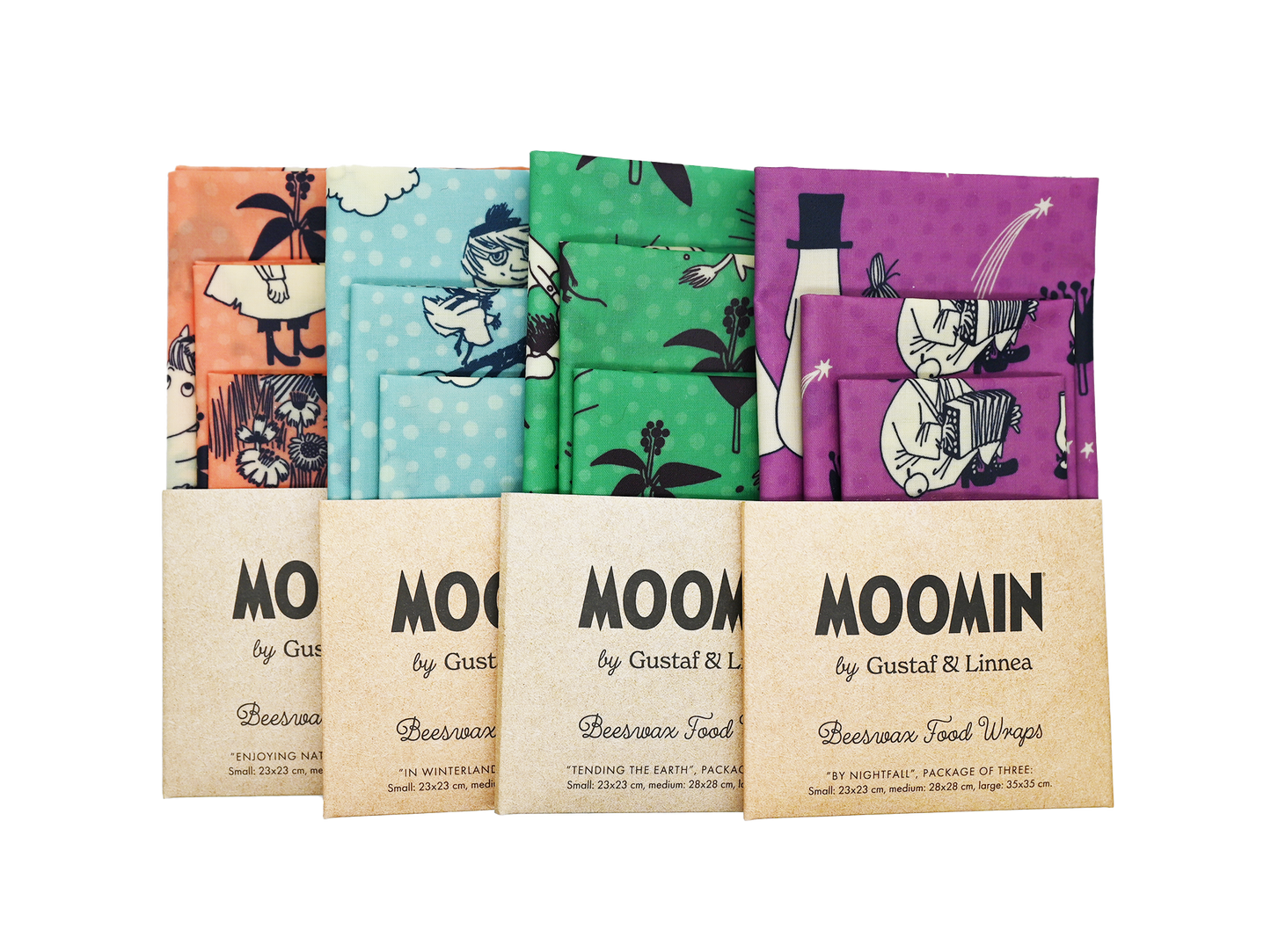 Moomin by G&L - Bivaxduk "Enjoying nature" Tre-pack