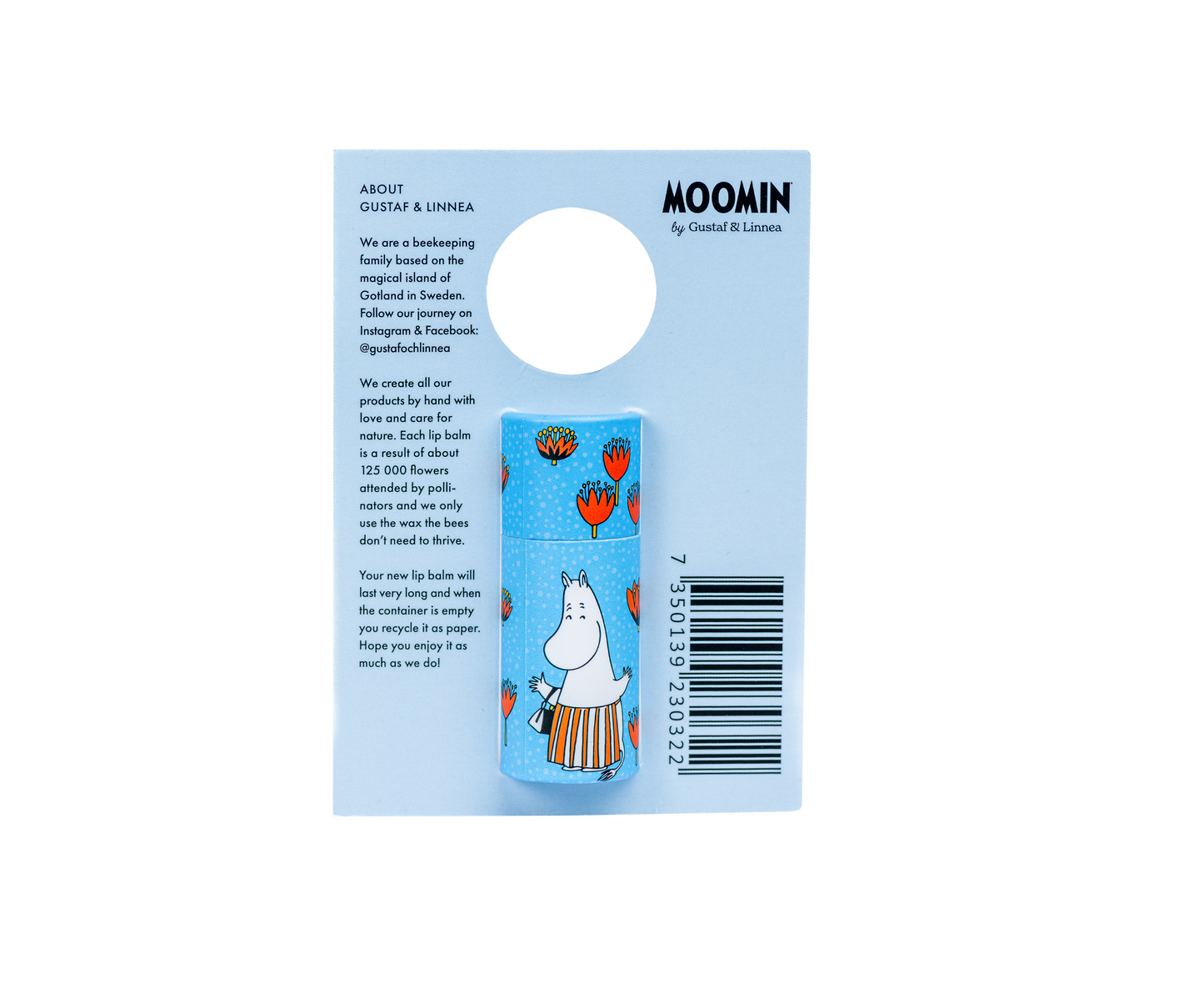 Mumin läppbalm av bivax med honung